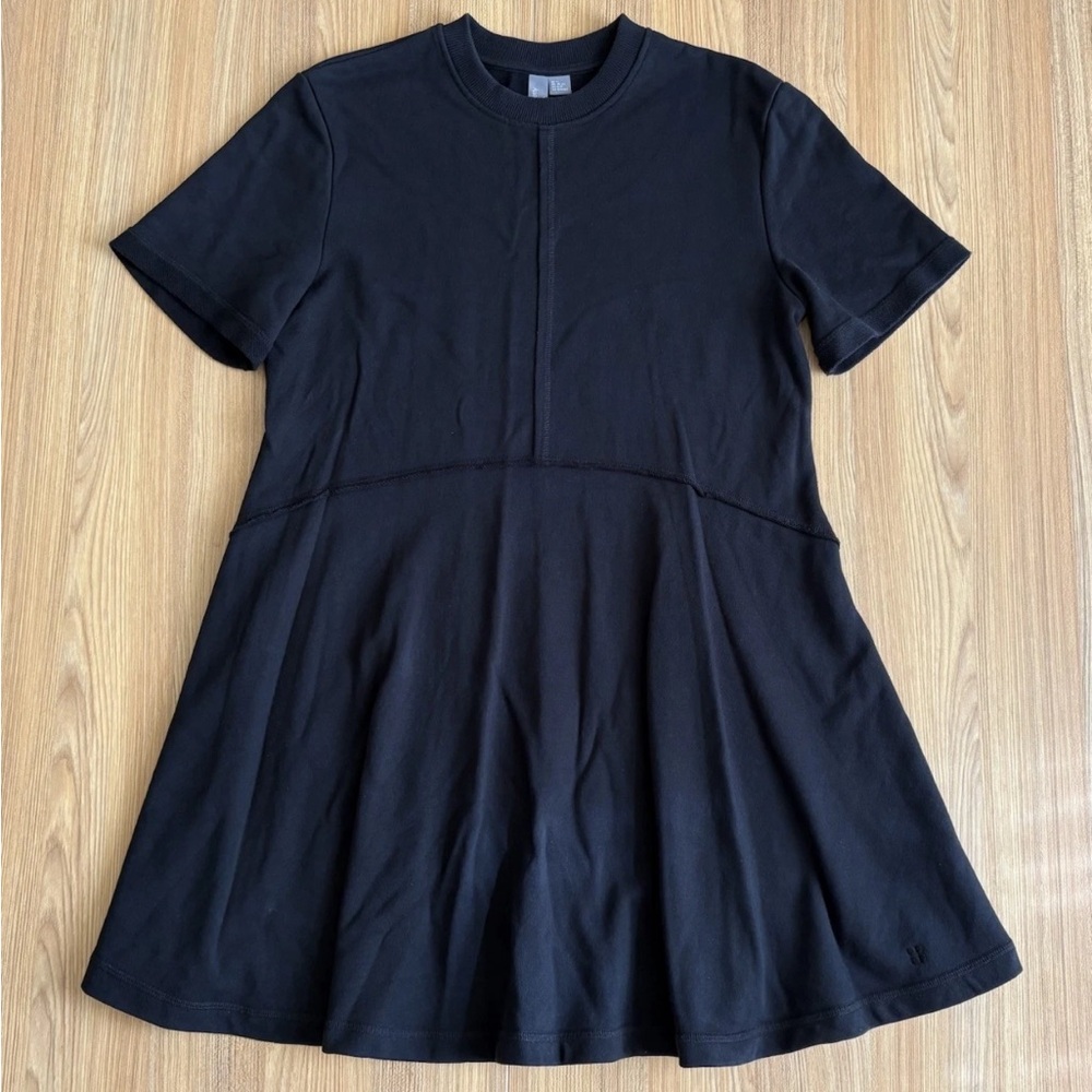 Sweaty Betty Revive T Shirt Dress Womens 8-10 Black Comfort Athleisure Tennis